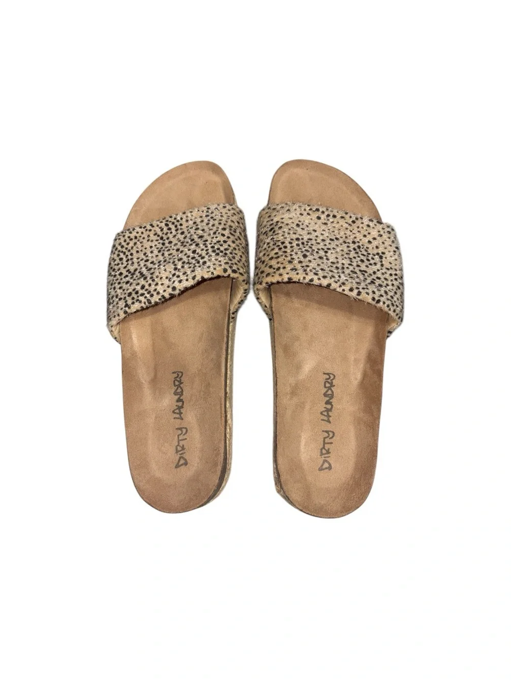 Dirty Laundry Pippa Platform Espadrille Sandals In Fuzzy Cheetah Print Size 8